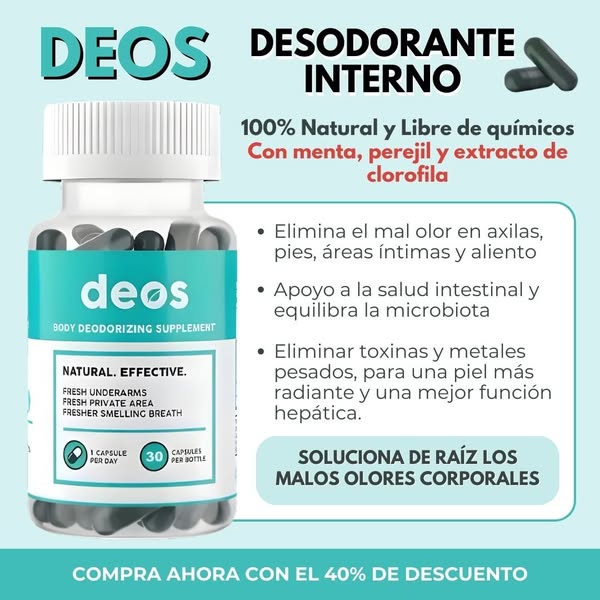 DEOS® | Frescura Interna = Confianza Externa OFERTA 2X1