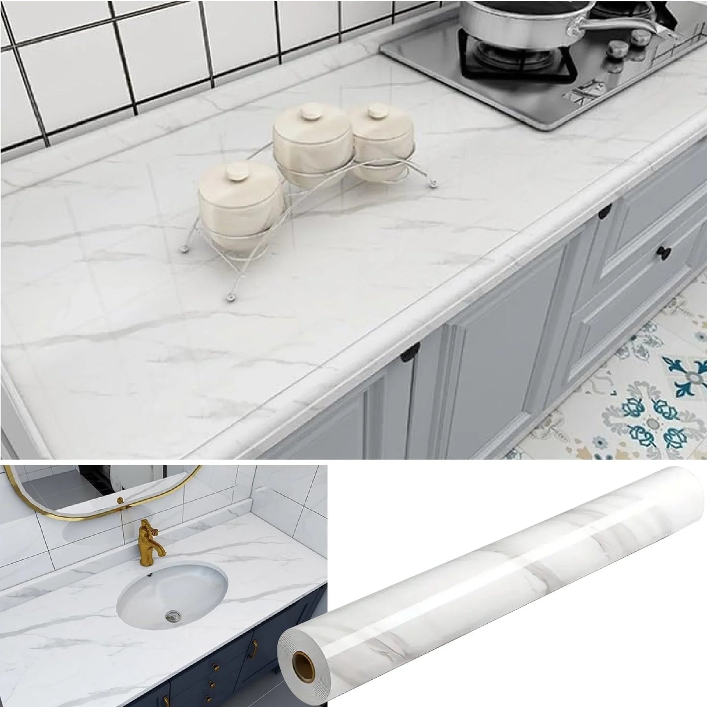 ¡MARMOL ADHESIVO DECORATIVO PARA TODOS LOS ESPACIOS DE TU HOGAR!