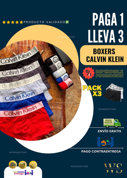 BOXERS CALVIN KLEIN CON OFERTA 3X1💥